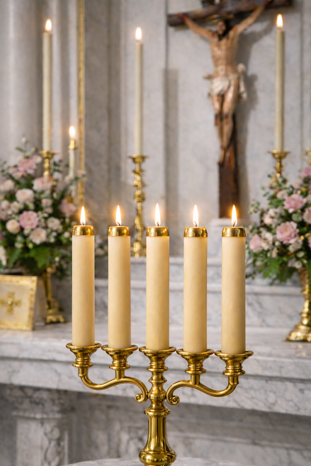 4cm Beeswax Church Altar Candle