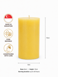 8 x 15cm Home Pascal Pure Beeswax Candle