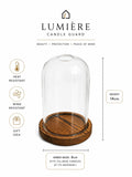 Candle Holder with Wind Shield for Pillar Candles