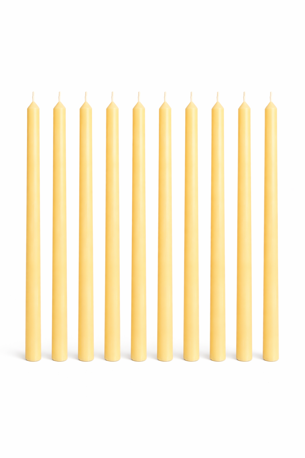 Lux Sacra 2.2cm x 36cm Traditional Catholic Beeswax Taper Candles Set (10pcs) Singapore