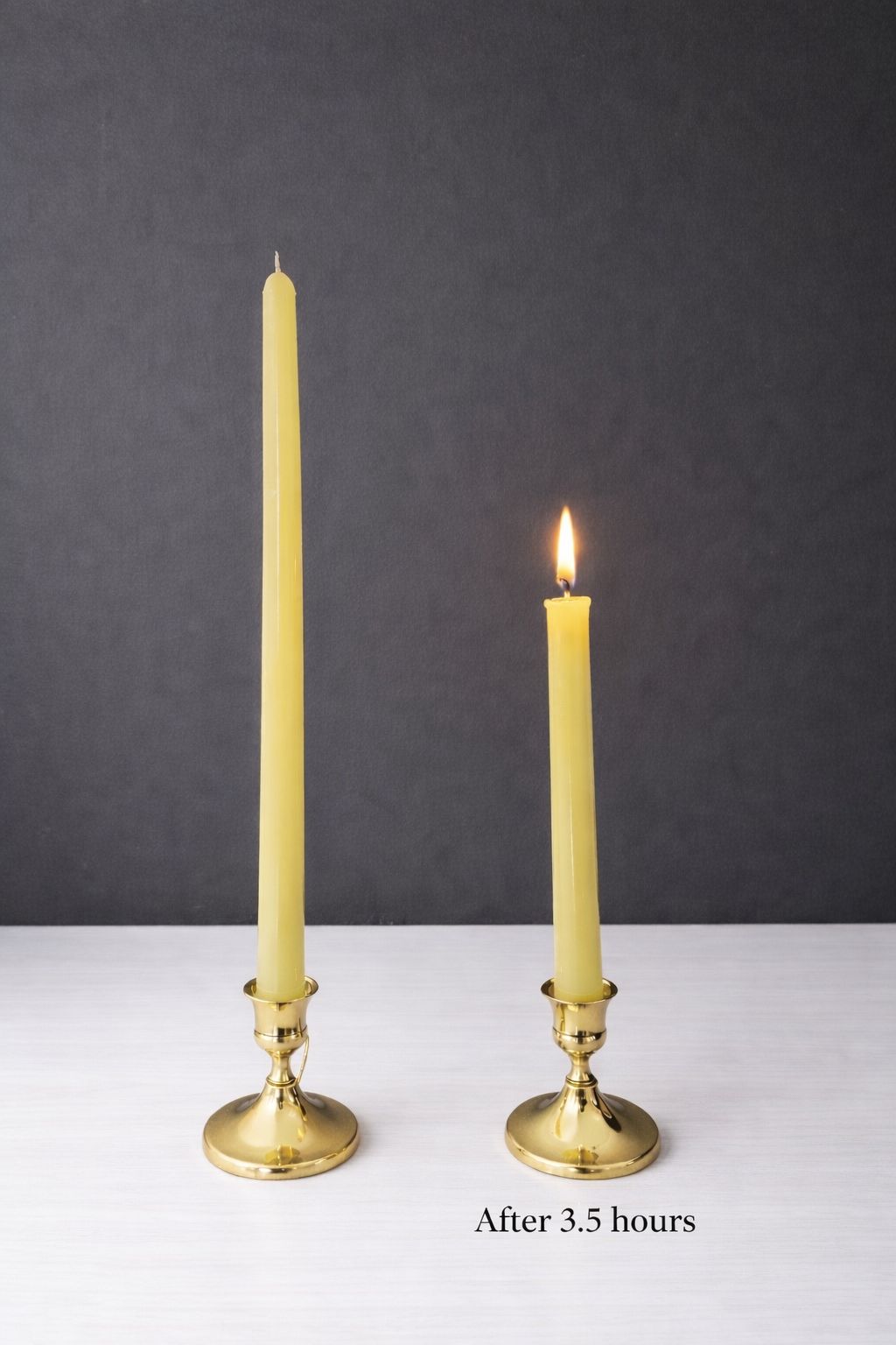 Traditional Beeswax Taper Candles Set (10pcs)
