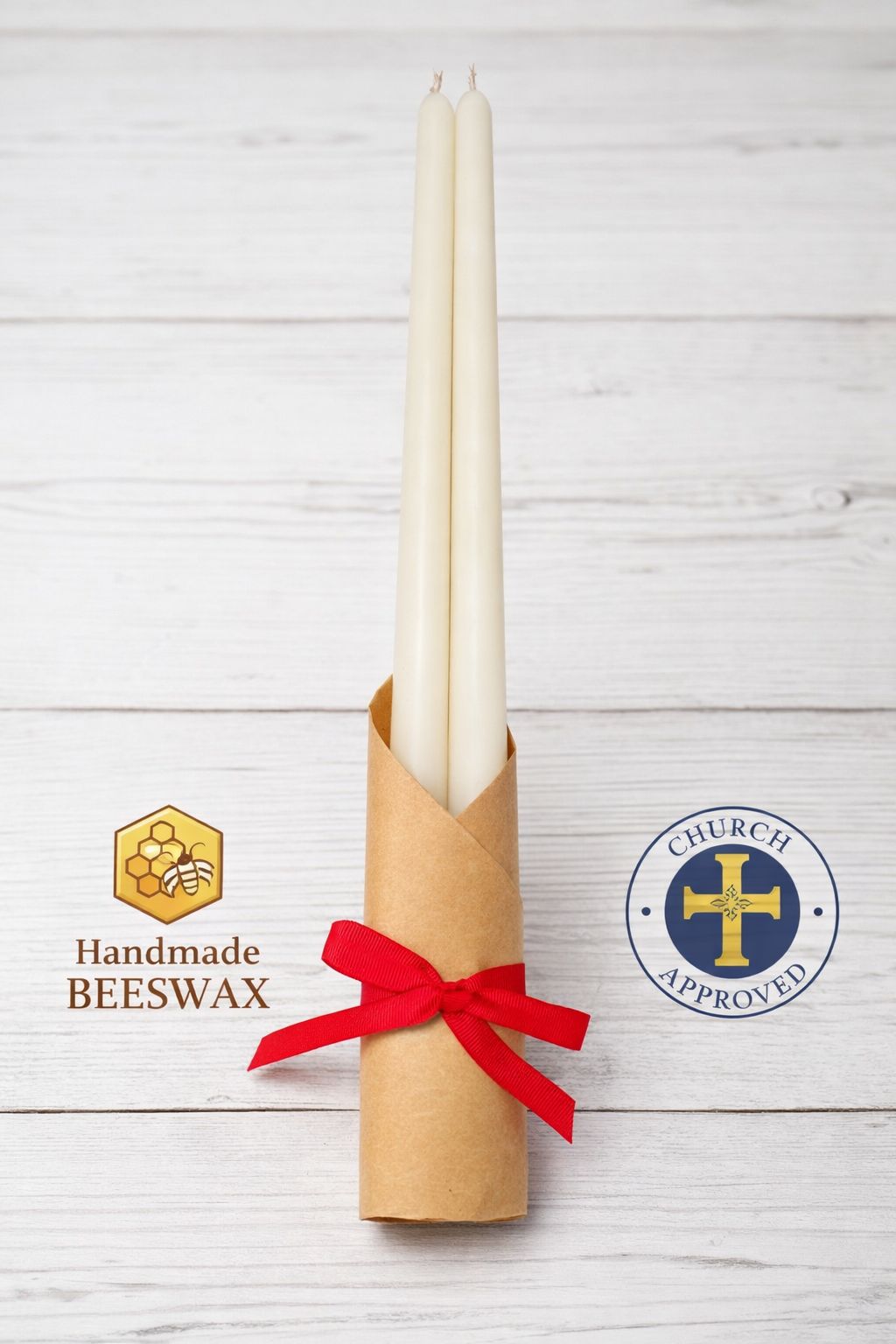 Taper Beeswax Candle Pair
