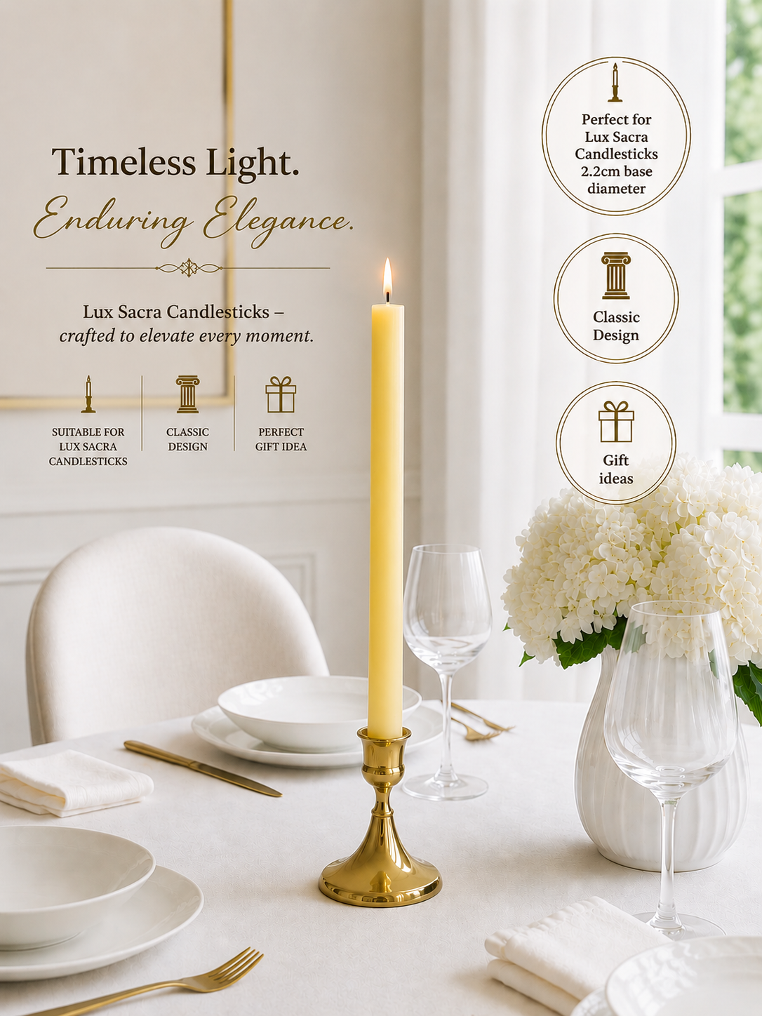 Candle Holder for Lux Sacra Candlesticks